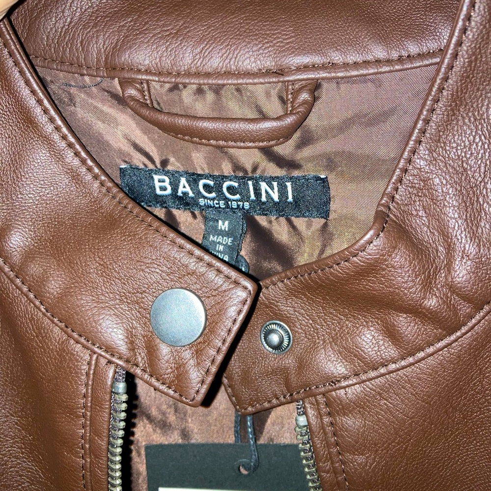 Beautiful Baccini Leather Jacket